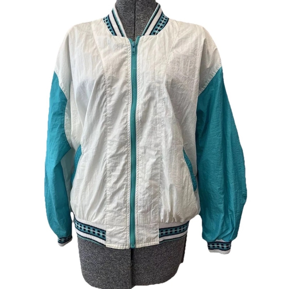 London Town/London fog 1980s ladies parachute jacket windbreaker size‎ medium